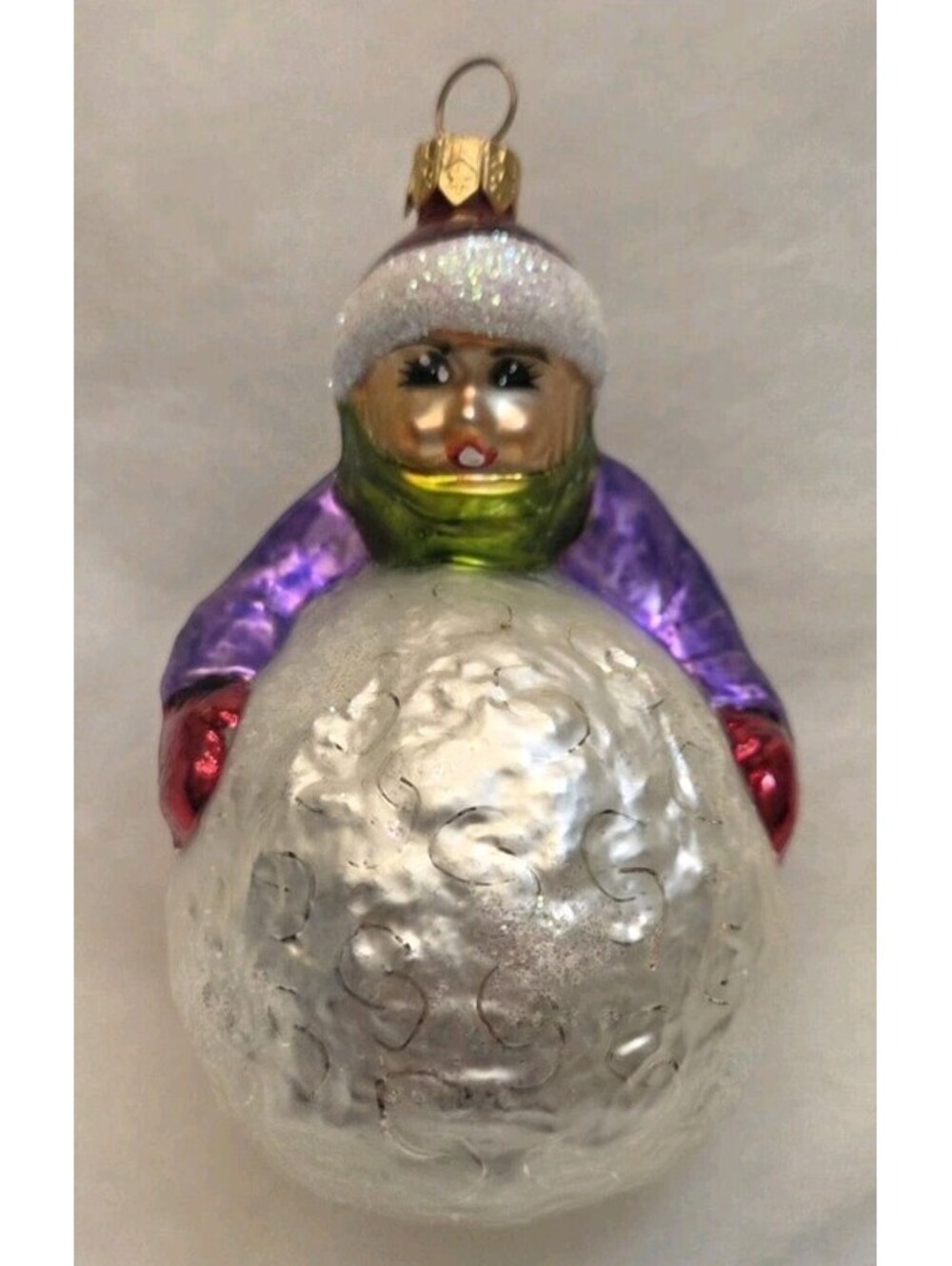 Christopher Radko Having a Ball Glass Ornament, Handblown/ Handpainted, Mint